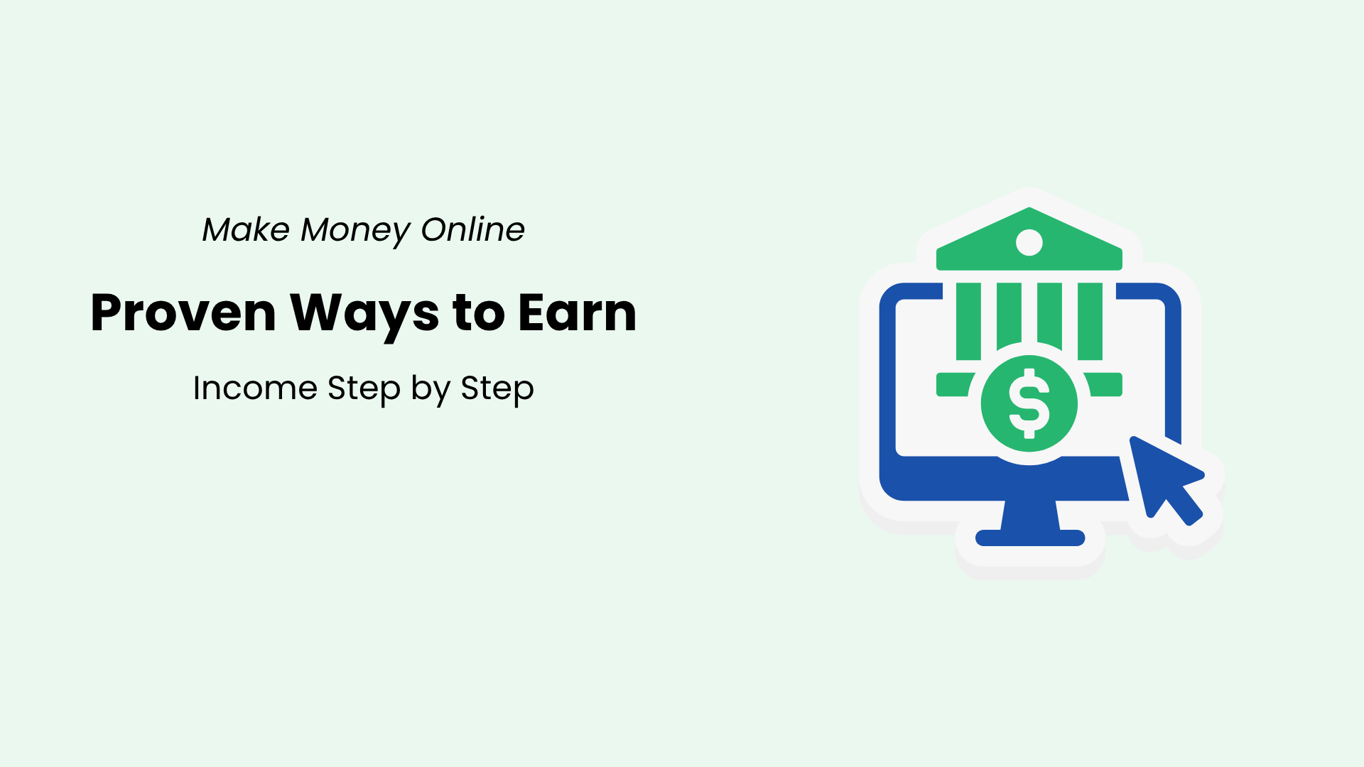 Illustration representing proven ways to make money online